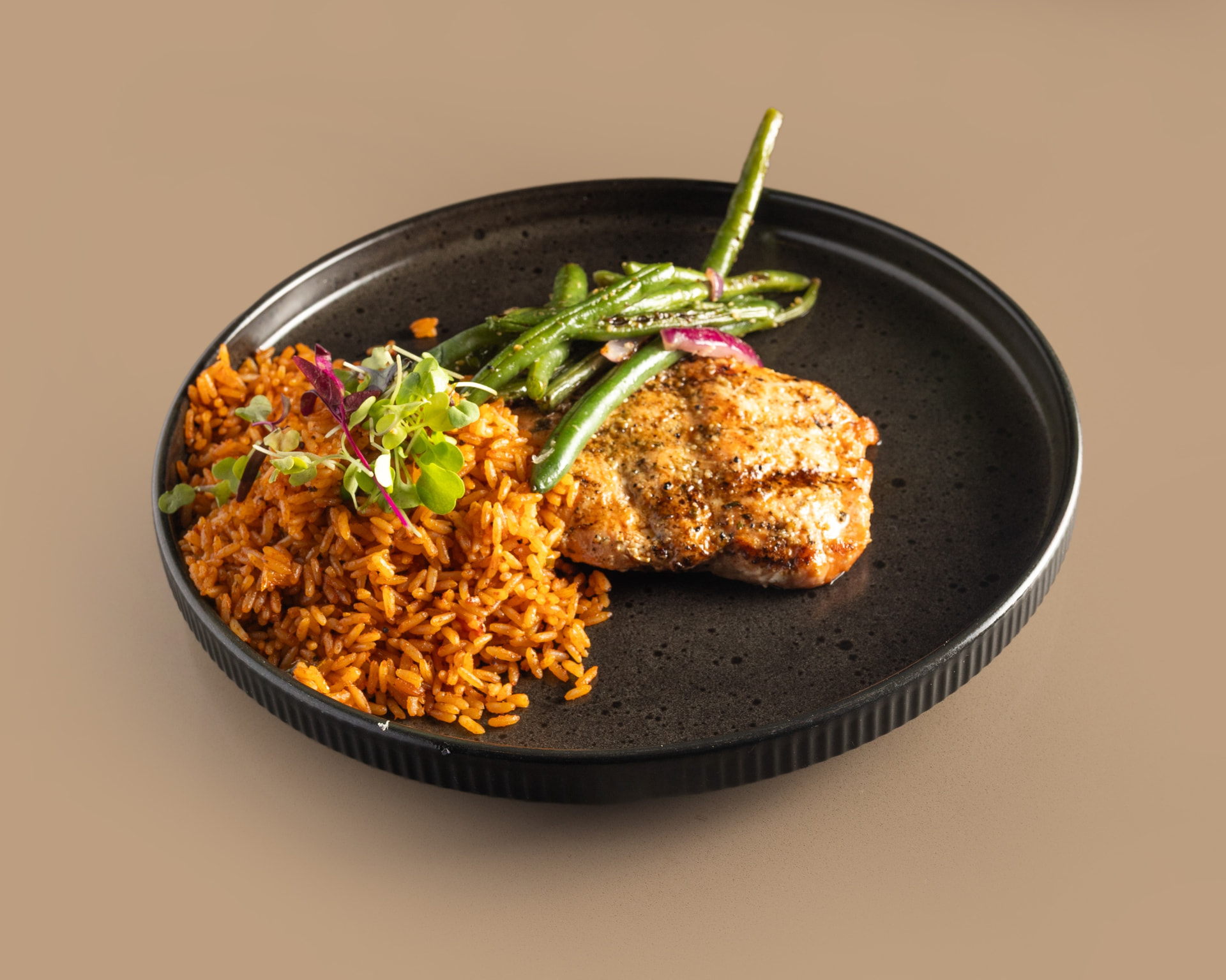 Grilled salmon at Five Oaks Taproom
